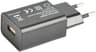 Cirafon Oplader, 1xUSB, 1A Zwart