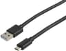 Cirafon MicroUSB-kabel 2m Micro USB-A USB-A Sort