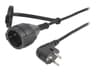 Prokord Power extension cable 5m CEE7/7 CEE7/4 Zwart