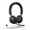 Jabra Evolve2 65 Stereo USB-A Microsoft Teams Musta, Noir