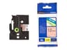 Brother Tape 12mm TZe-B31 Svart/Neon Orange 