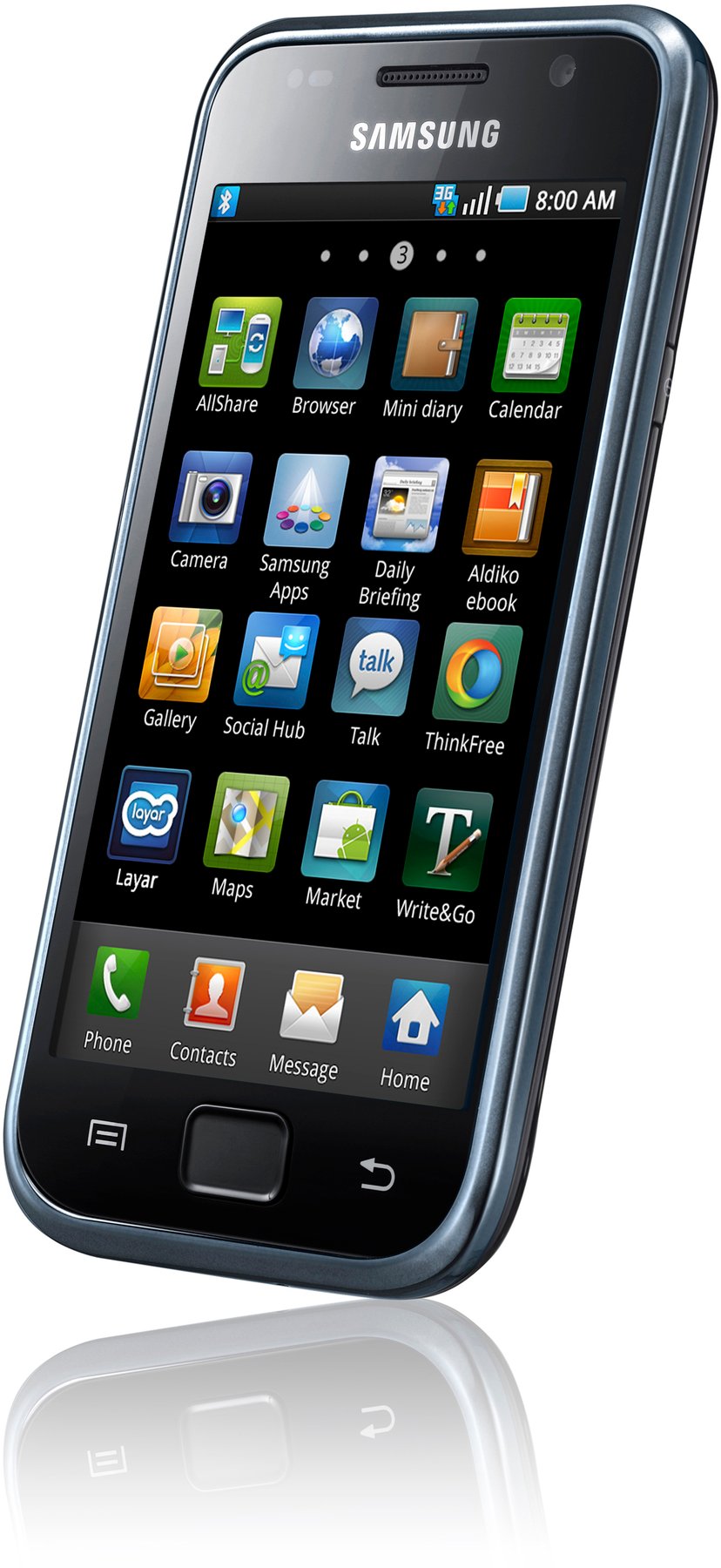 Samsung GALAXY S GTI9000 8GB Metallisk sort Dustinhome.no