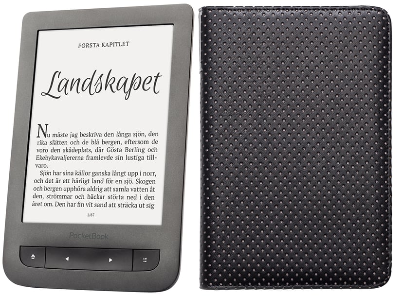 PocketBook Touch lux 3 EReader 6" + Cover Dustin.no