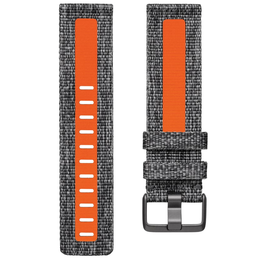 orange fitbit versa band