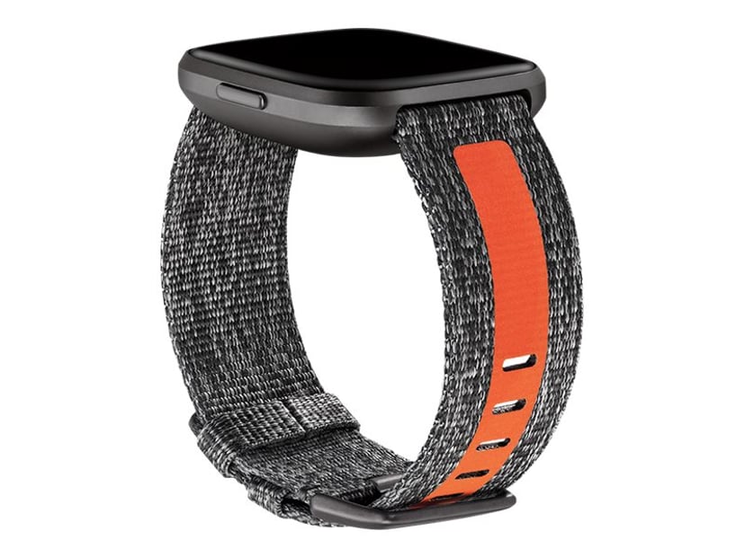 orange fitbit versa band