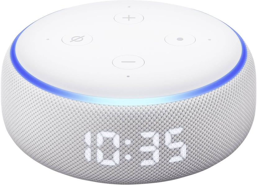 Amazon Echo Dot Gen 3 White With Clock Dustinhome.se