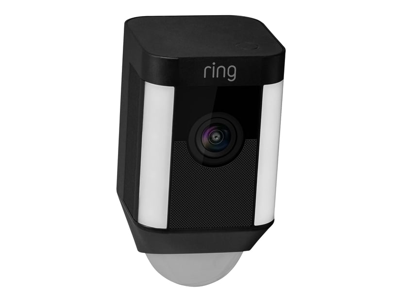 Ring Spotlight Camera Hardwire Black Demo Dustin.se