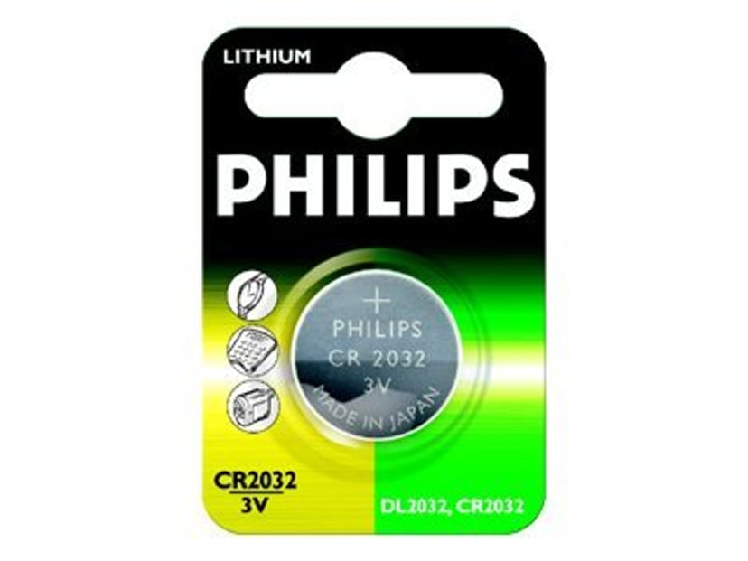 Philips Knappcell Batteri Lithium 3V/CR2032 | Dustinhome.se