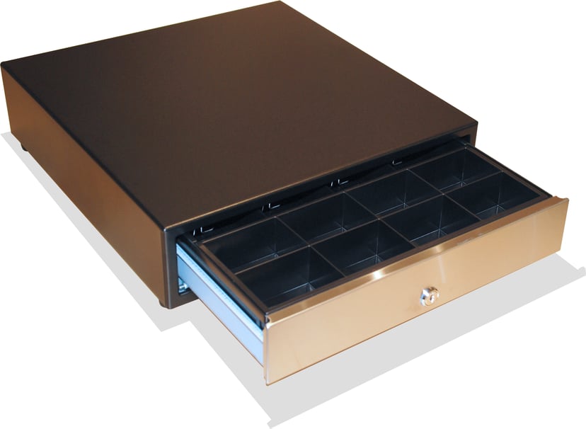 International Cash Drawer Cash Drawer 3S423 Black/Silver USB Dustin.no