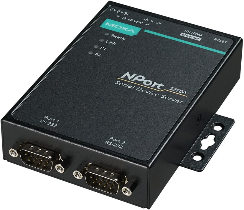 Moxa NPort 5200 Serie 2 Poort RS-232/422/485 Seriële Device Servers