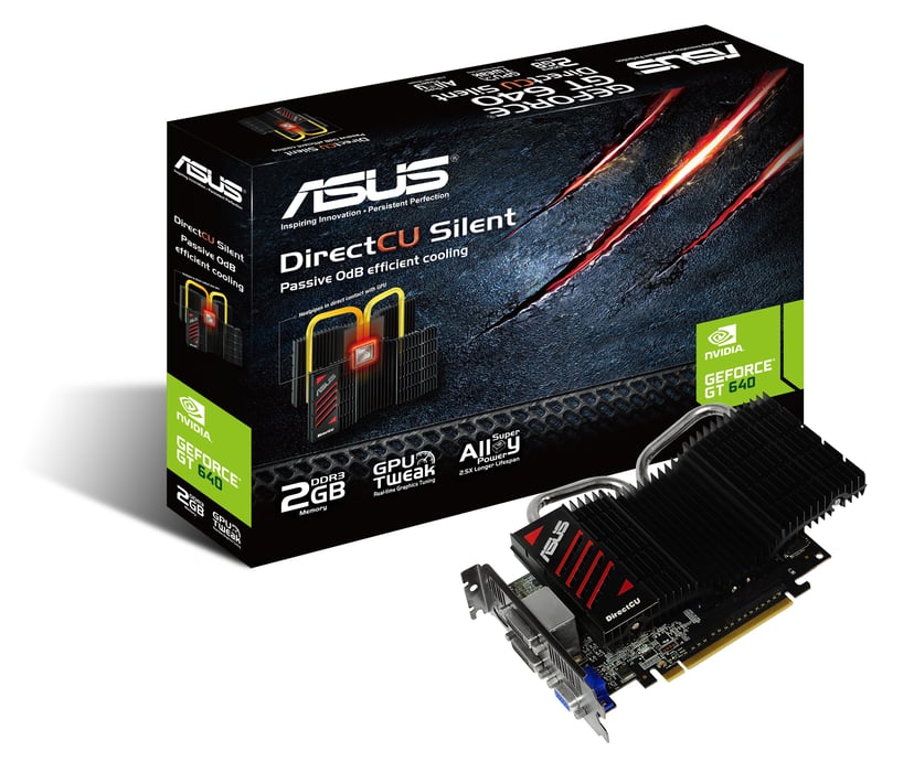 ASUS Geforce Gt 640 2GB DDR3 PCI-E VGA/DVI/HDMI Silent #Demo ...