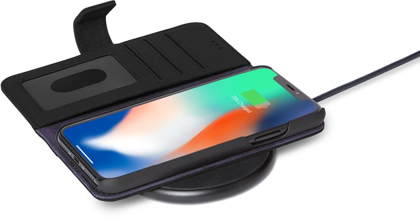 Decoded Wireless Charger+2In1 Leather Wallet Case iPhone X; iPhone Xs