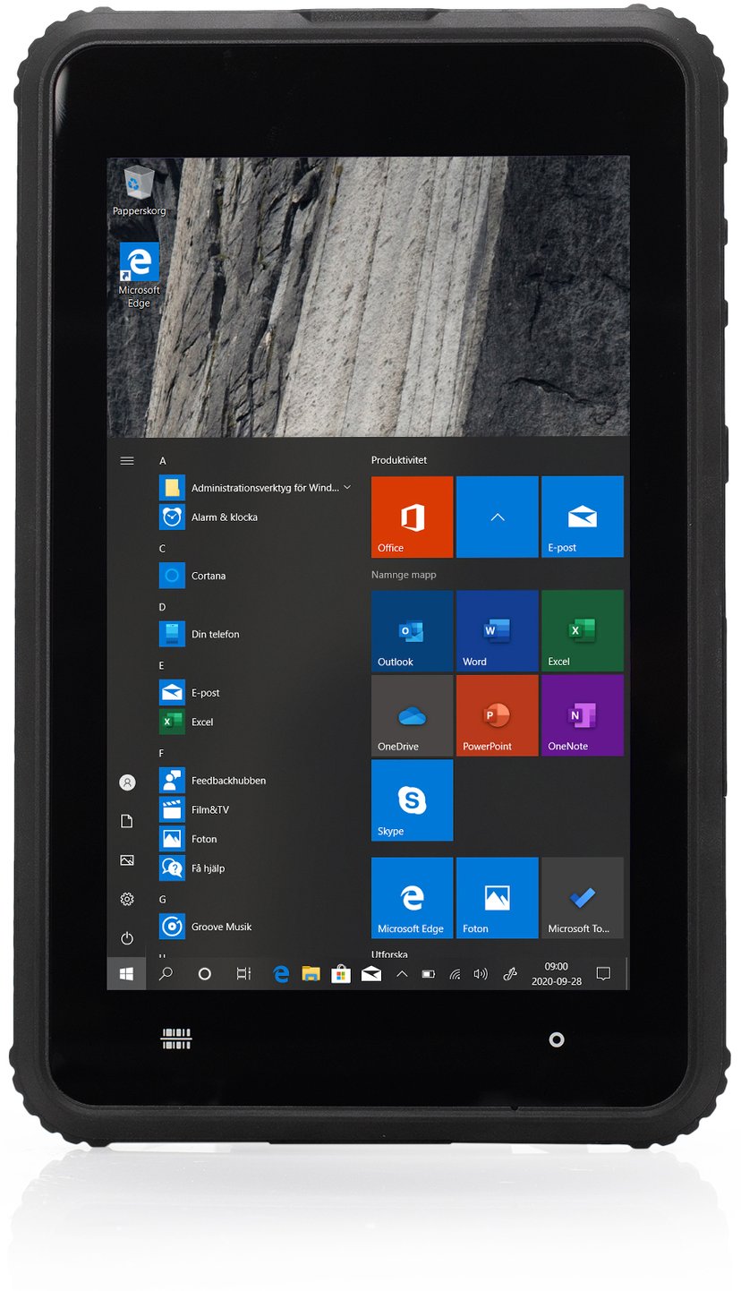 Lamina ToughTab 8 Win10 Pro 4G + Handstrap 8" 64GB 4GB Svart | Dustin.no