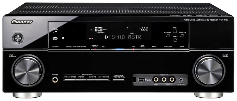 Pioneer Vsx-920 HDMI Black Receiver | Dustin.se