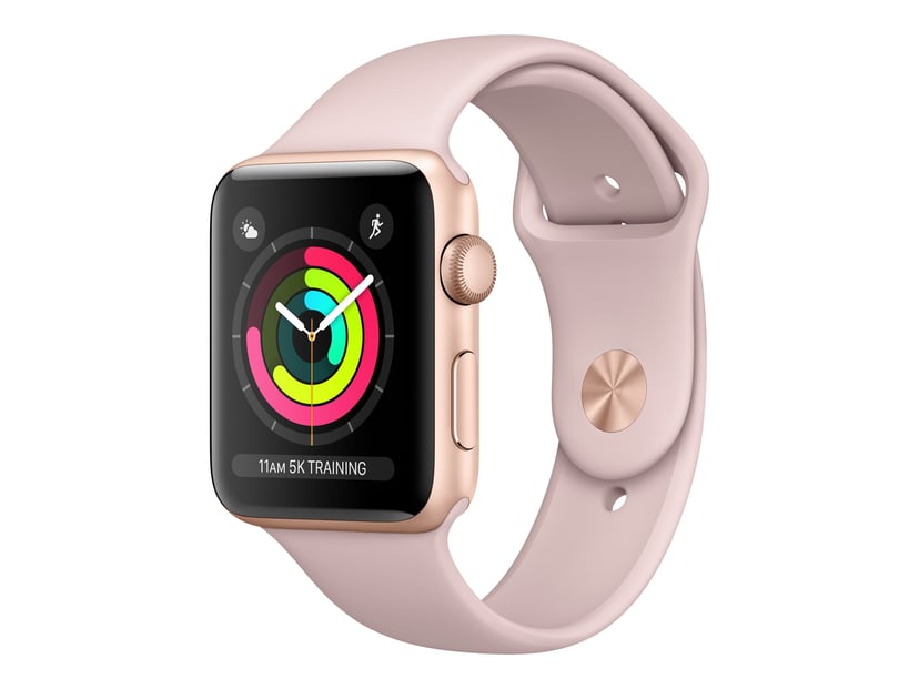 apple watch series 3 gold with pink band
