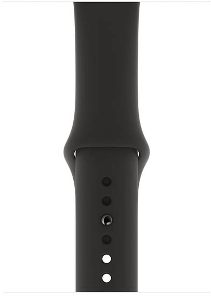 apple watch series 3 space gray aluminum case with black sport band
