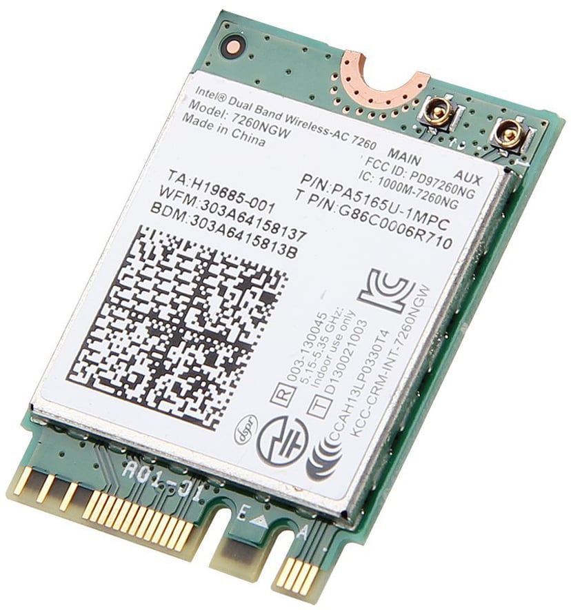 Intel dual band wireless-ac 7260 sürücüsü indir