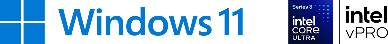 Windows 11 Pro + Intel Core Ultra Logotype