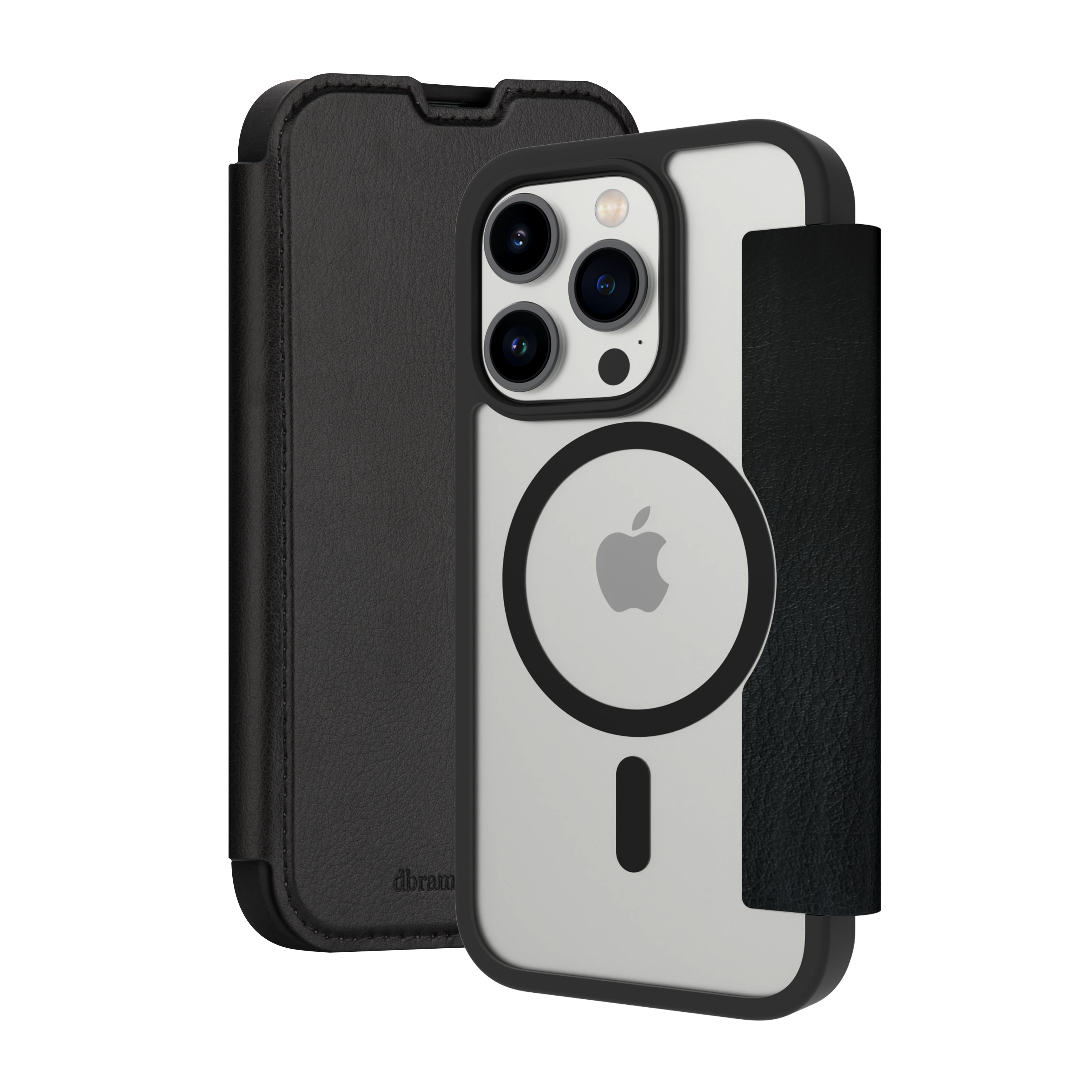 Dbramante1928 Helsinki Magsafe Mobiltelefonetui Folio Sort Iphone 15 Pro Max Sort