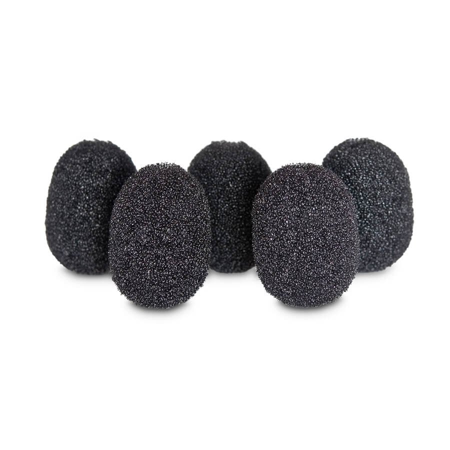 Rycote Lavalierskum Svart 5-pakning