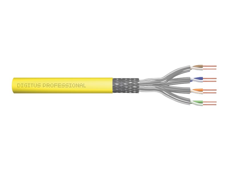 Digitus Dk-1743-a-vh-1 Nettverkskabel Gult 100 M Cat7a S/ftp (s-stp) Nei Cat7a 100m Gult