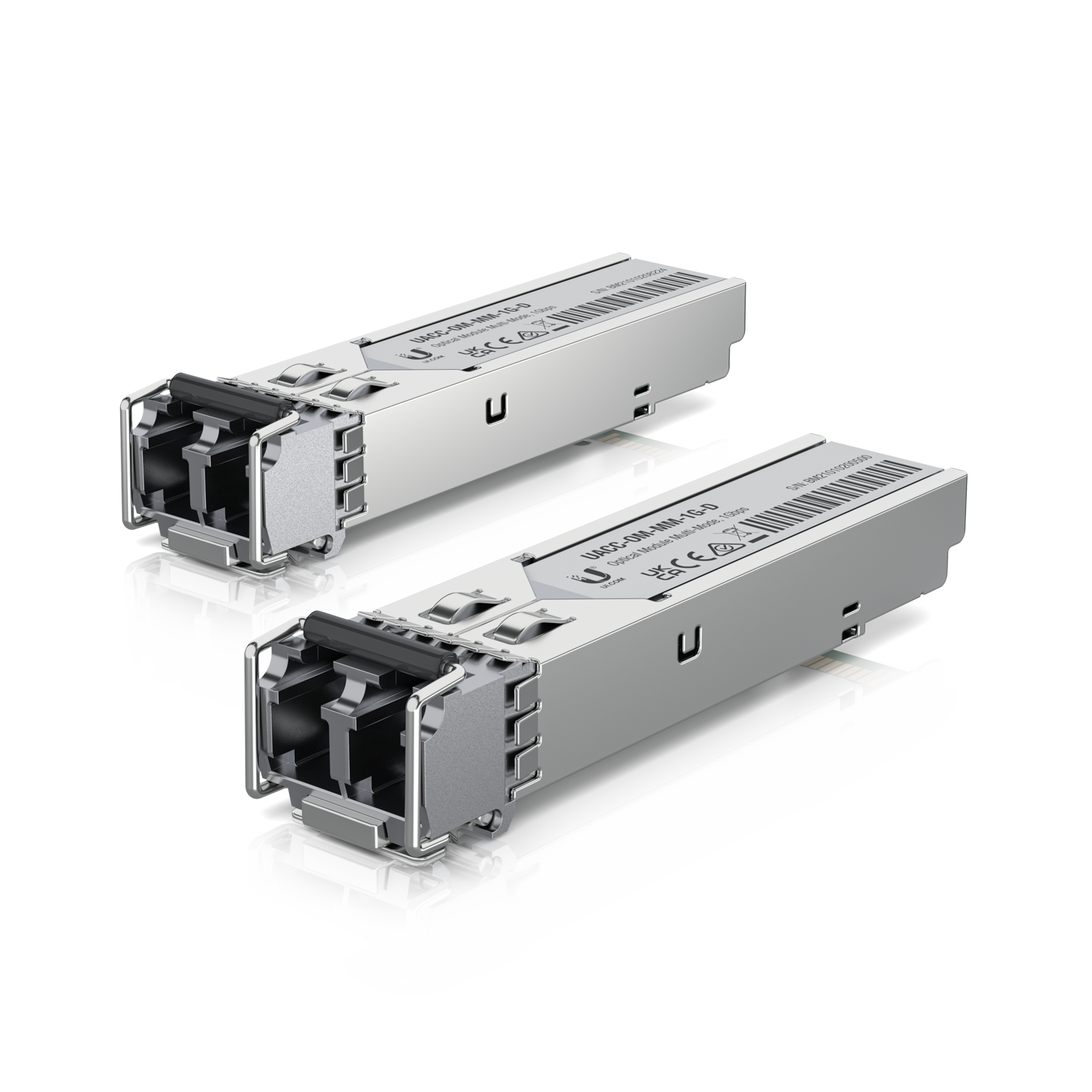 Ubiquiti UACC-OM-MM-1G-D-2 SFP Multi-mode Duplex Fiber Transceiver 550m 850nm (Pack of 2)