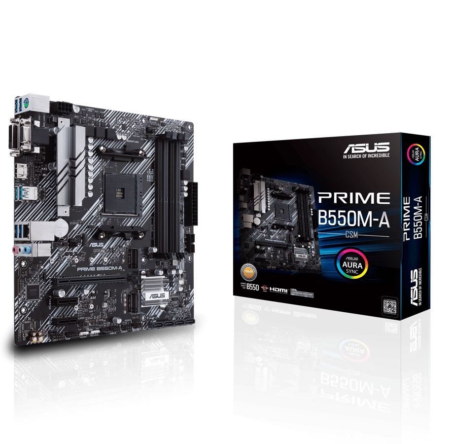 Asus Prime B550m-a/csm Socket Am4 Micro Atx Hovedkort