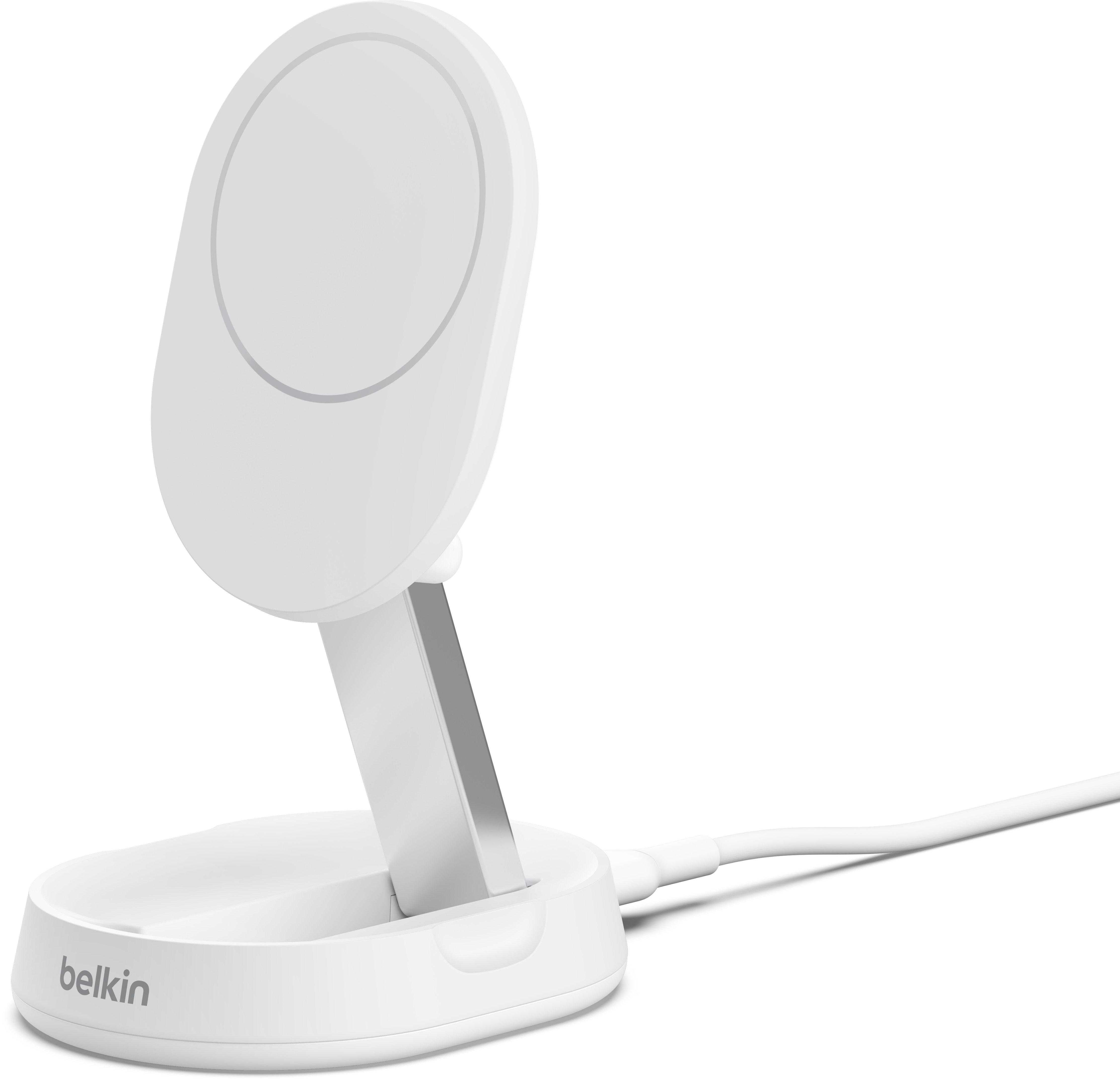 Belkin Convertible Qi2 15w Magnetic Charging Stand Hvit 1.5m