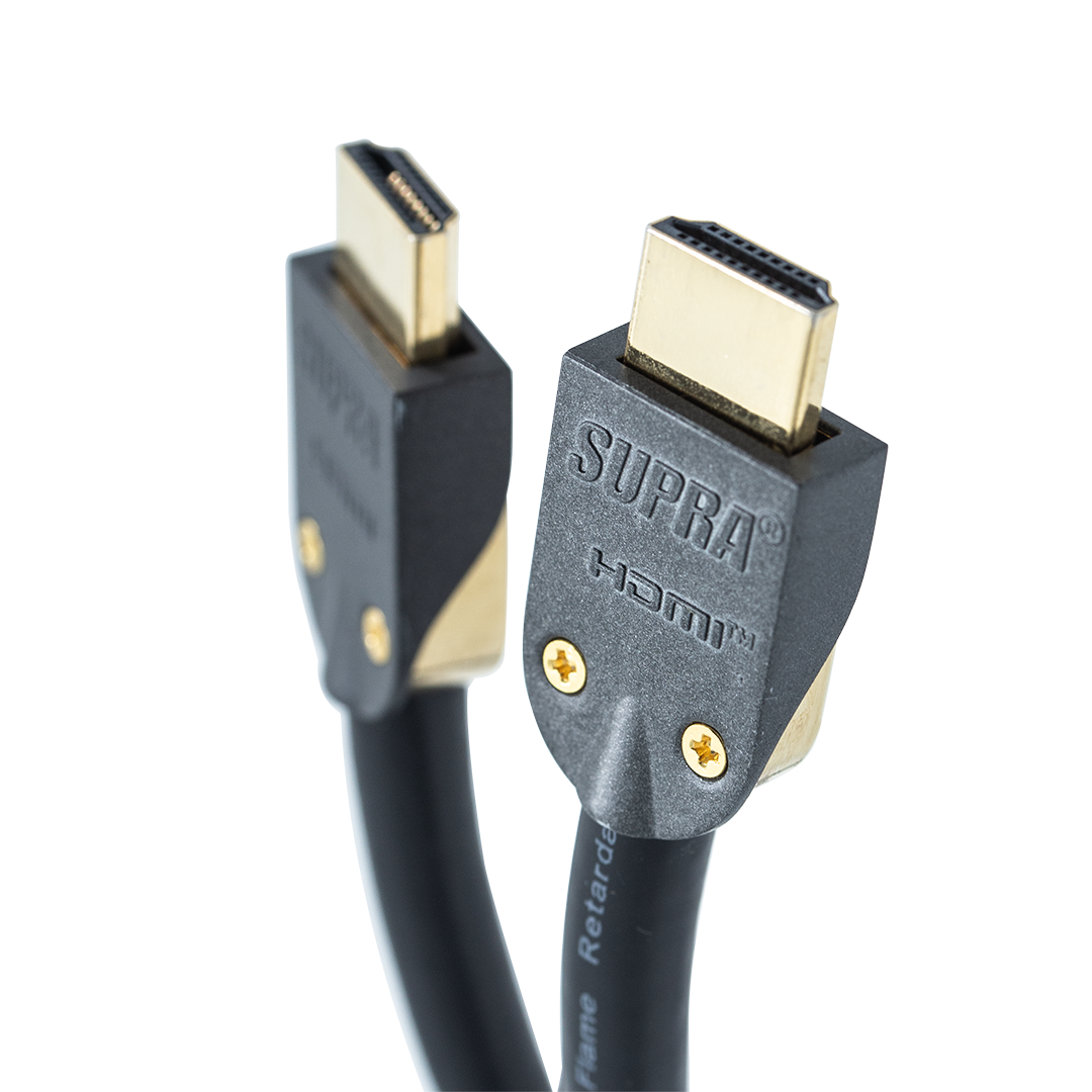 SUPRA 1001101433 Installasjonskabel 2 x HDMI, hann/hann 2 m