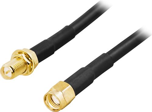 Deltaco Sma-fm500 Rp-sma Rp-sma 5m Sort