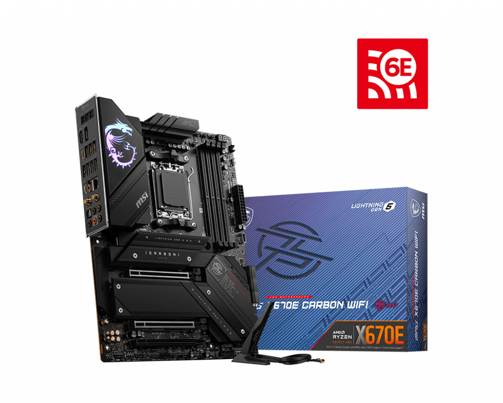 Msi Mpg X670e Carbon Wifi Socket Am5 Atx Hovedkort