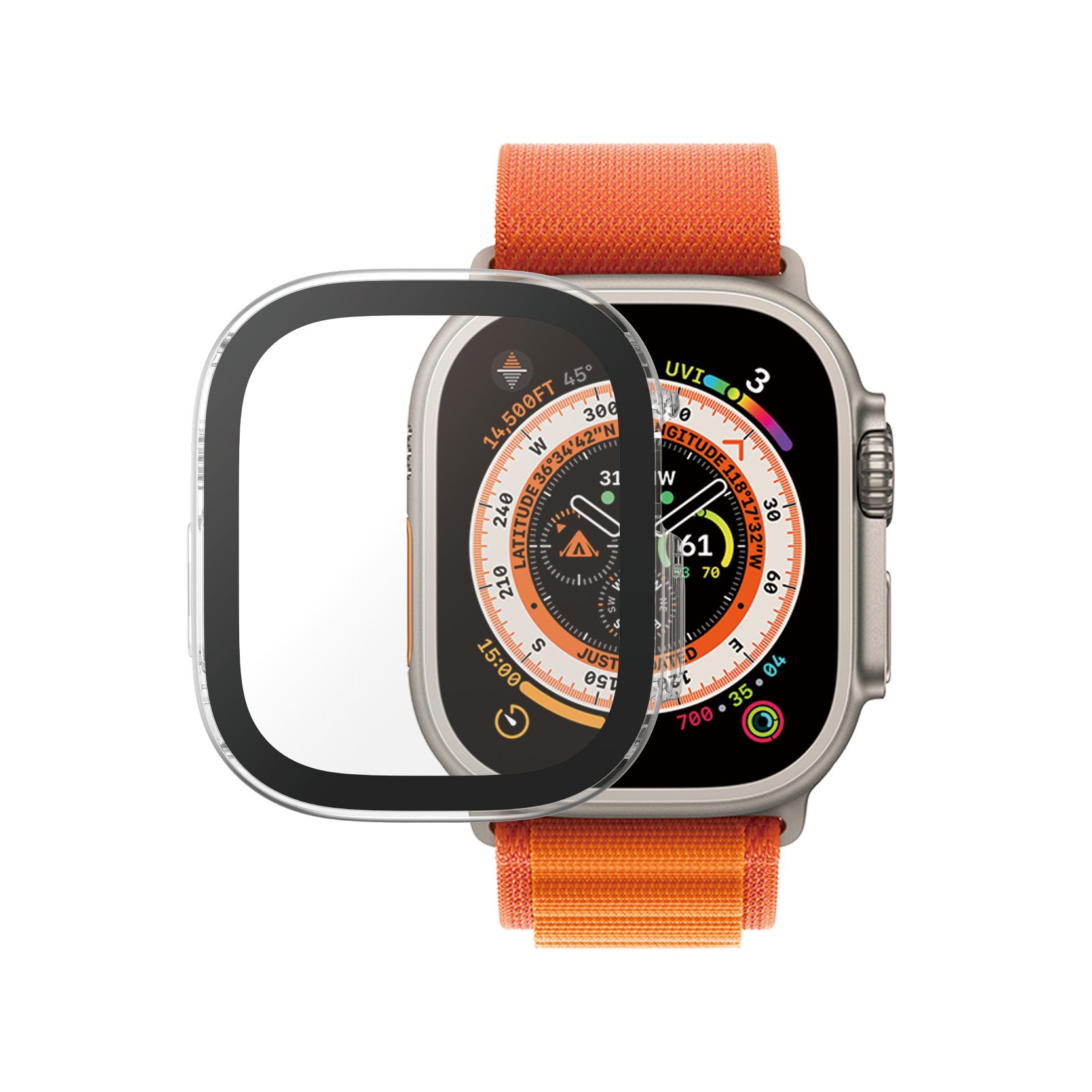 PanzerGlass Screen Protector Full Body Apple Watch Ultra 2 | Ultra | 49mm | Transparent