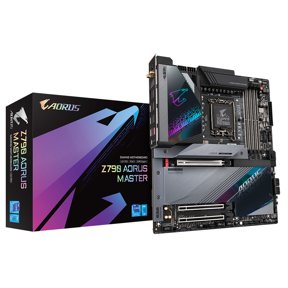 Gigabyte Z790 Aorus Master Hovedkort Intel Z790 Lga 1700 Utvidet Atx Lga 1700 E-atx Hovedkort