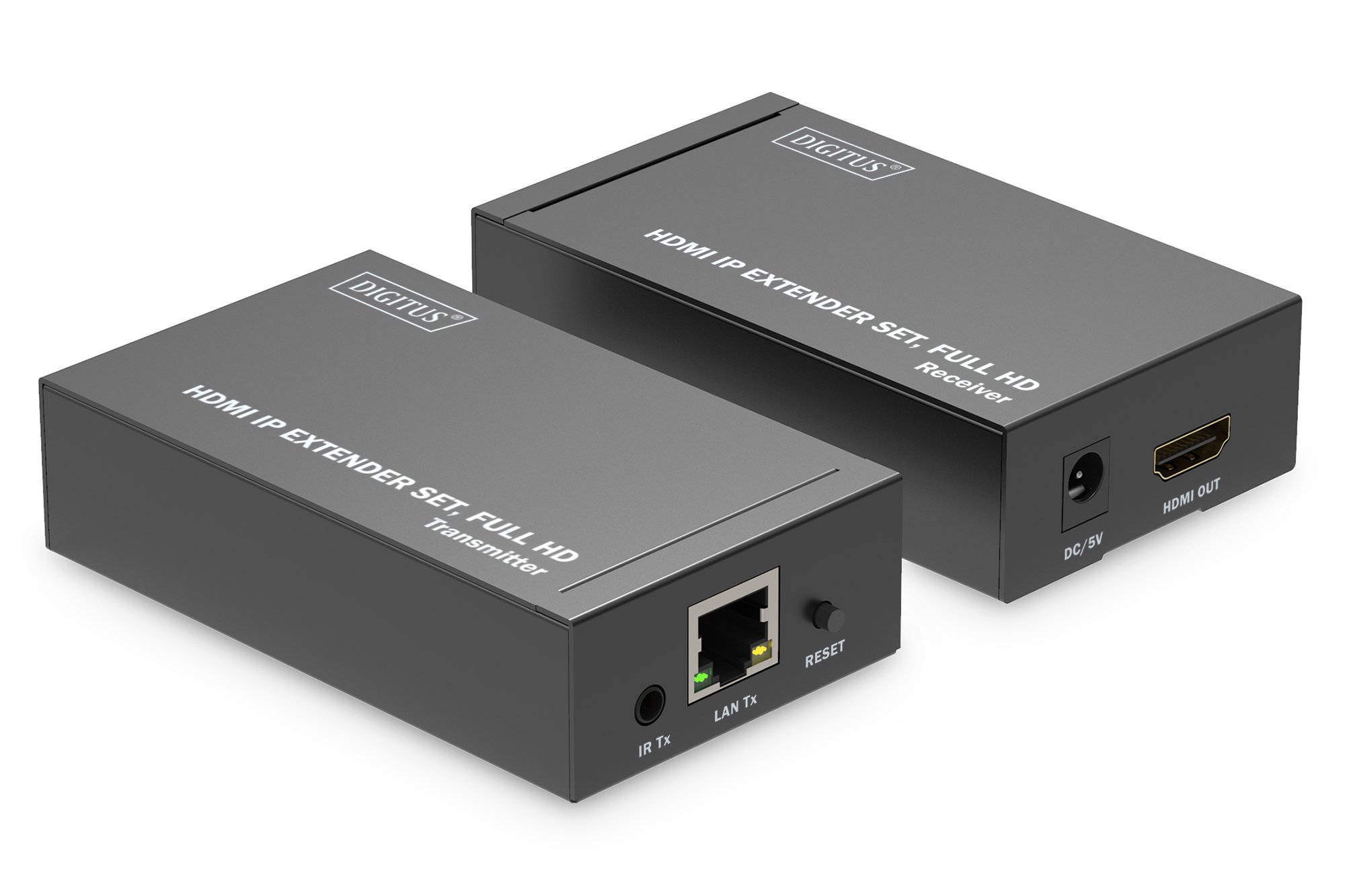 Digitus Ds-55517 Av-forlenger Av-sender Og -mottaker Sort