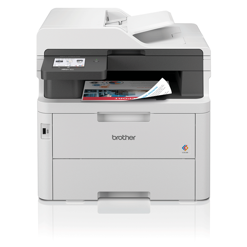 Brother MFC-L3760CDW Color Laser All in One Laserskriver Multifunksjon med faks - Farge - LED