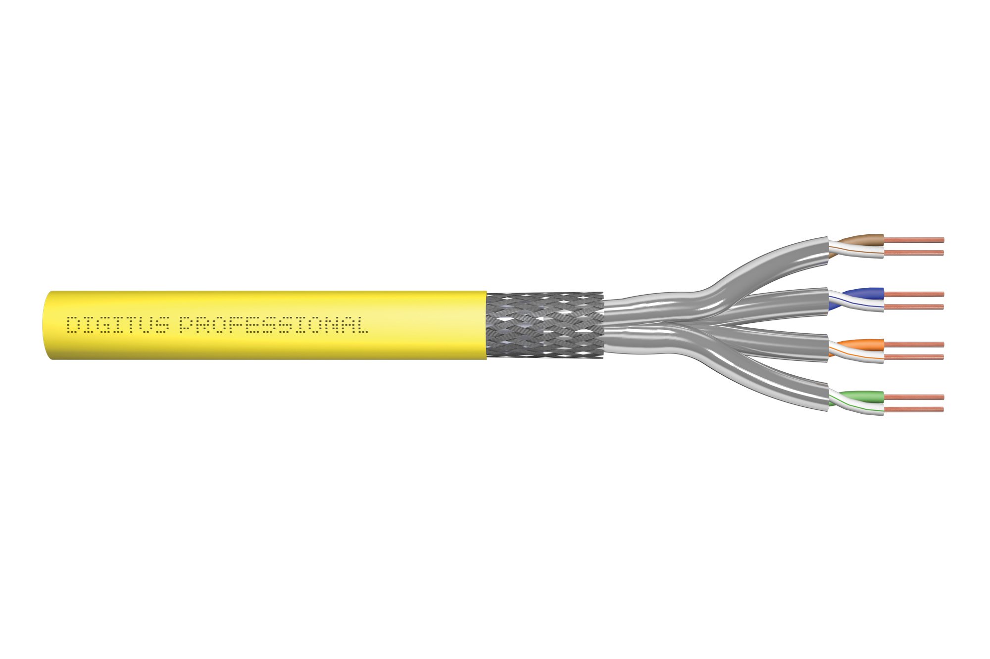 Digitus Dk-1743-a-vh-5-ld Nettverkskabel Gult 500 M Cat7a S/ftp (s-stp) Nei Cat7a 500m Gult