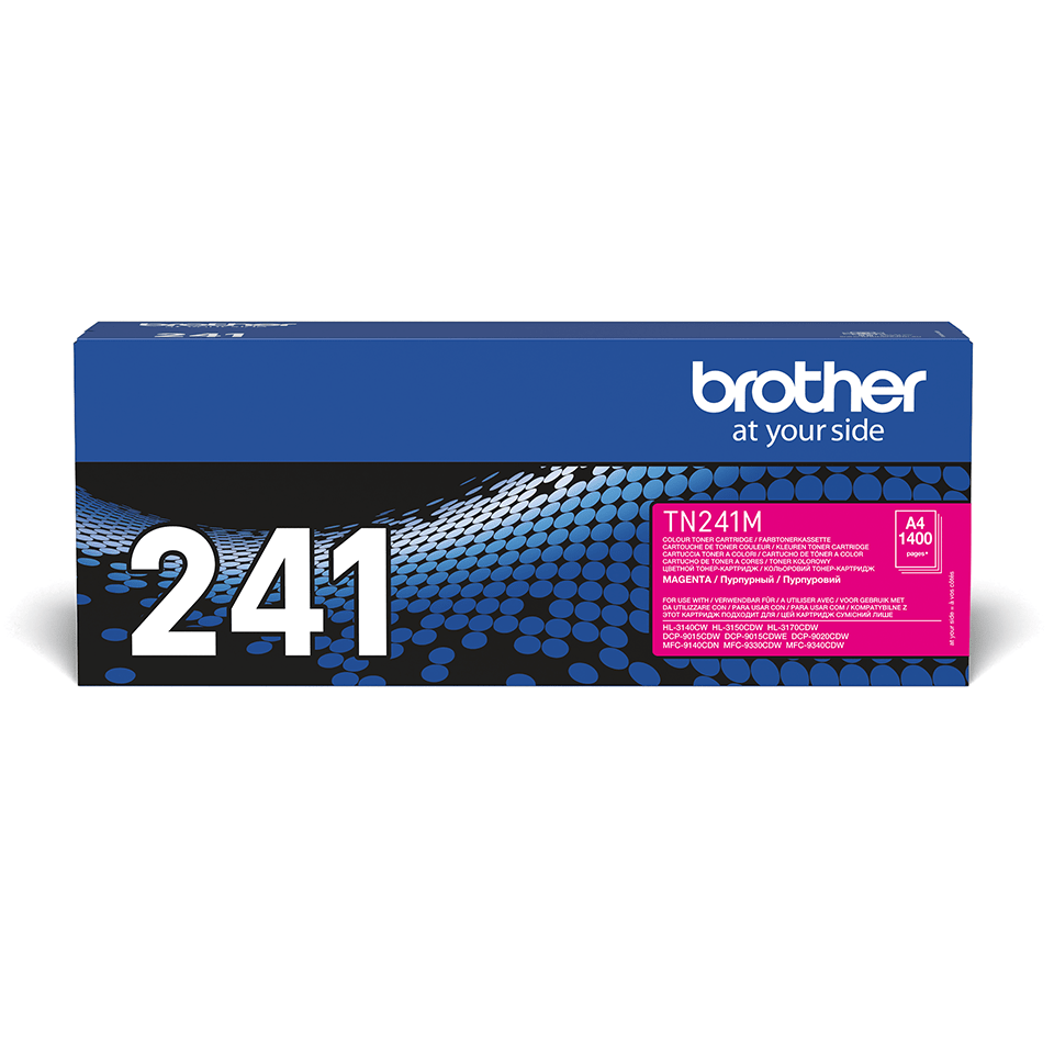 Brother TN241M - Magenta - original - tonerpatron - for Brother DCP-9015, DCP-9020, HL-3140, HL-3150, HL-3170, MFC-9140, MFC-9330, MFC-9340
