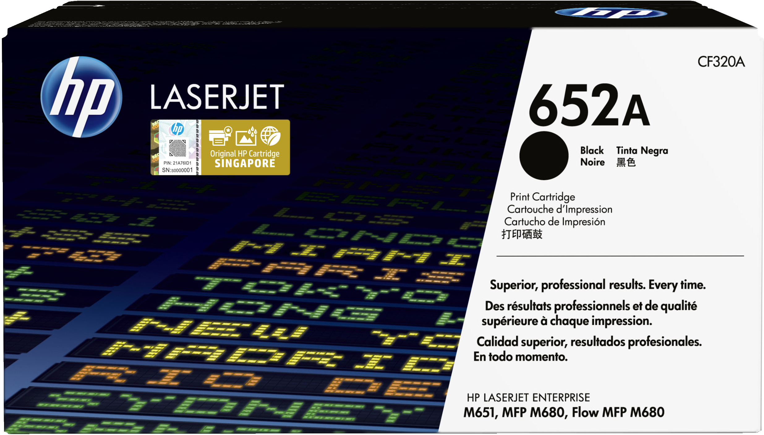 HP HP 652A Tonerkassett Svart CF320A
