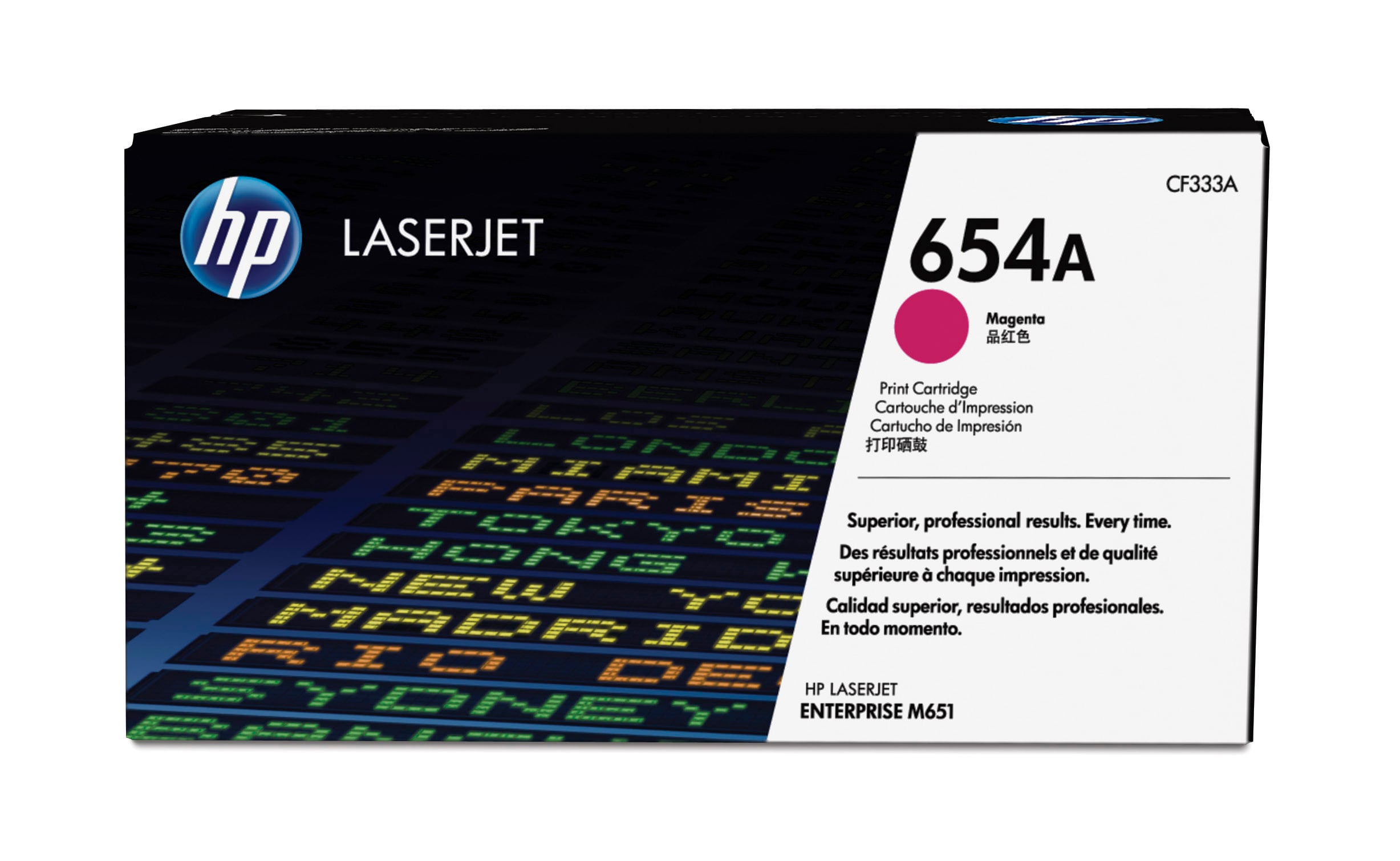 HP HP 654A Tonerkassett Magenta CF333A Tilsvarer: N/A