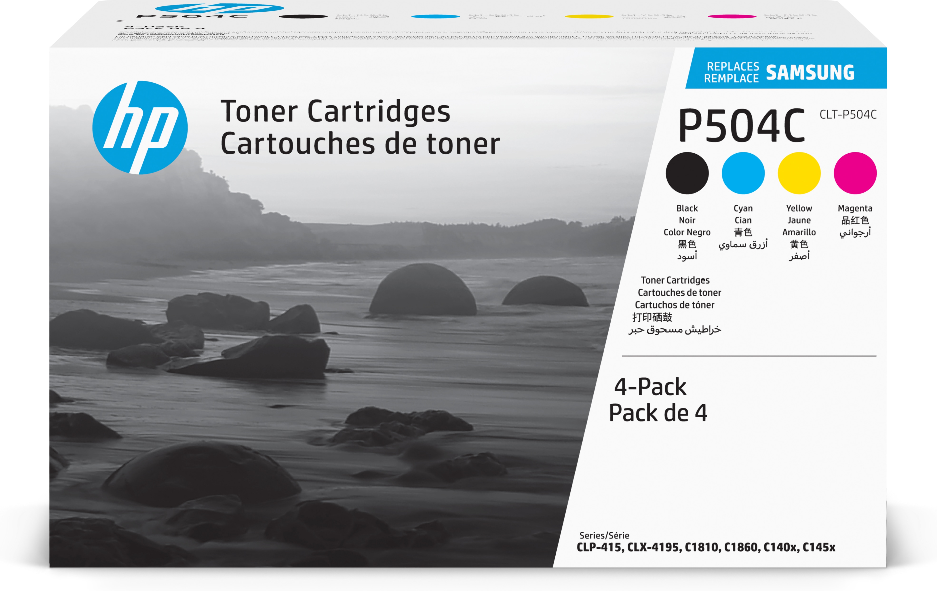 Samsung Samsung C504 Toner Value-Kit (Bk,C,M,Y) 2500 CLT-P504C Tilsvarer: N/A
