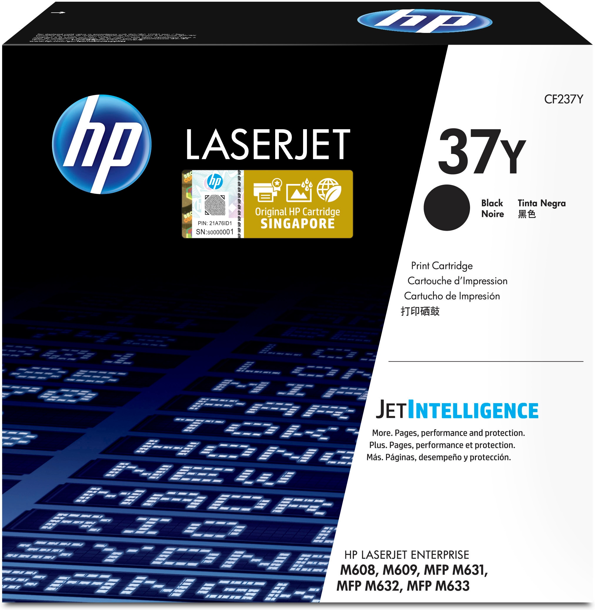 HP HP 37Y Tonerkassett Svart CF237Y