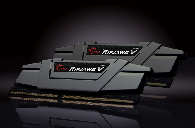 G.Skill Ripjaws V DDR4-3200 - 16GB - CL16 - Dual Channel (2 pcs) - Intel XMP - Grå