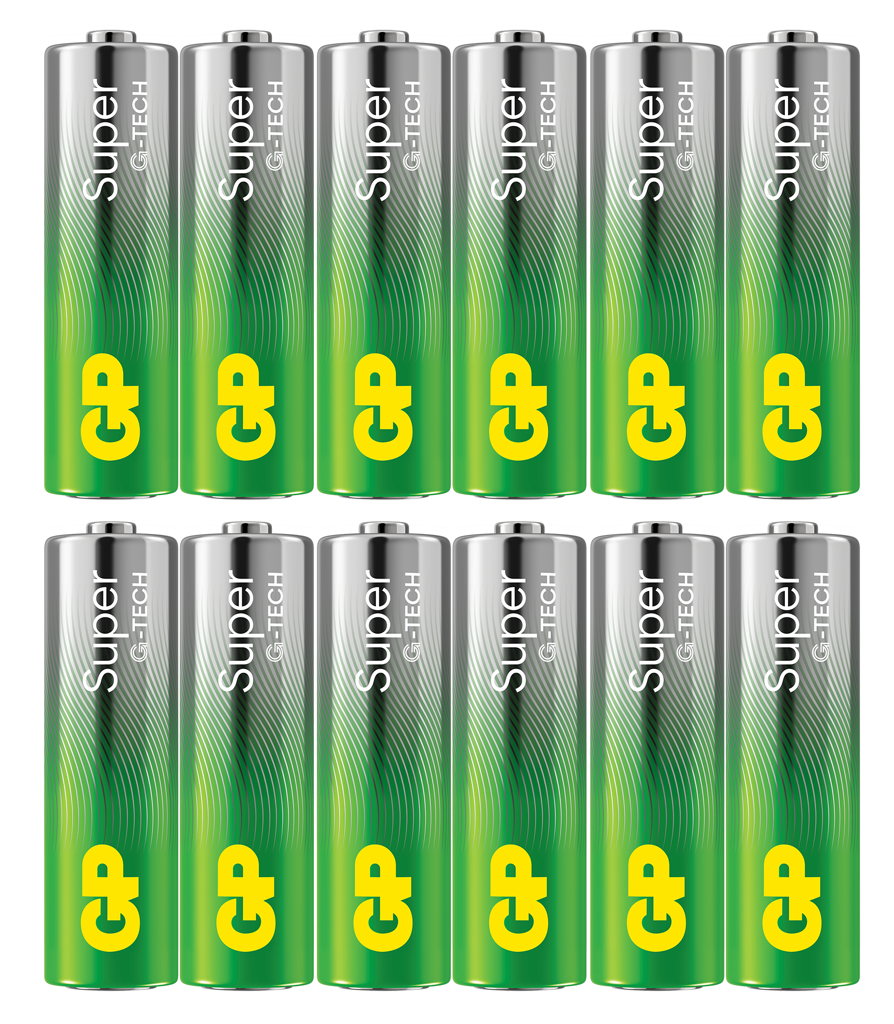 GP BATTERIES GP Super Alkaline AA-batteri LR6/15A 12-pakk 151431 Tilsvarer: N/A
