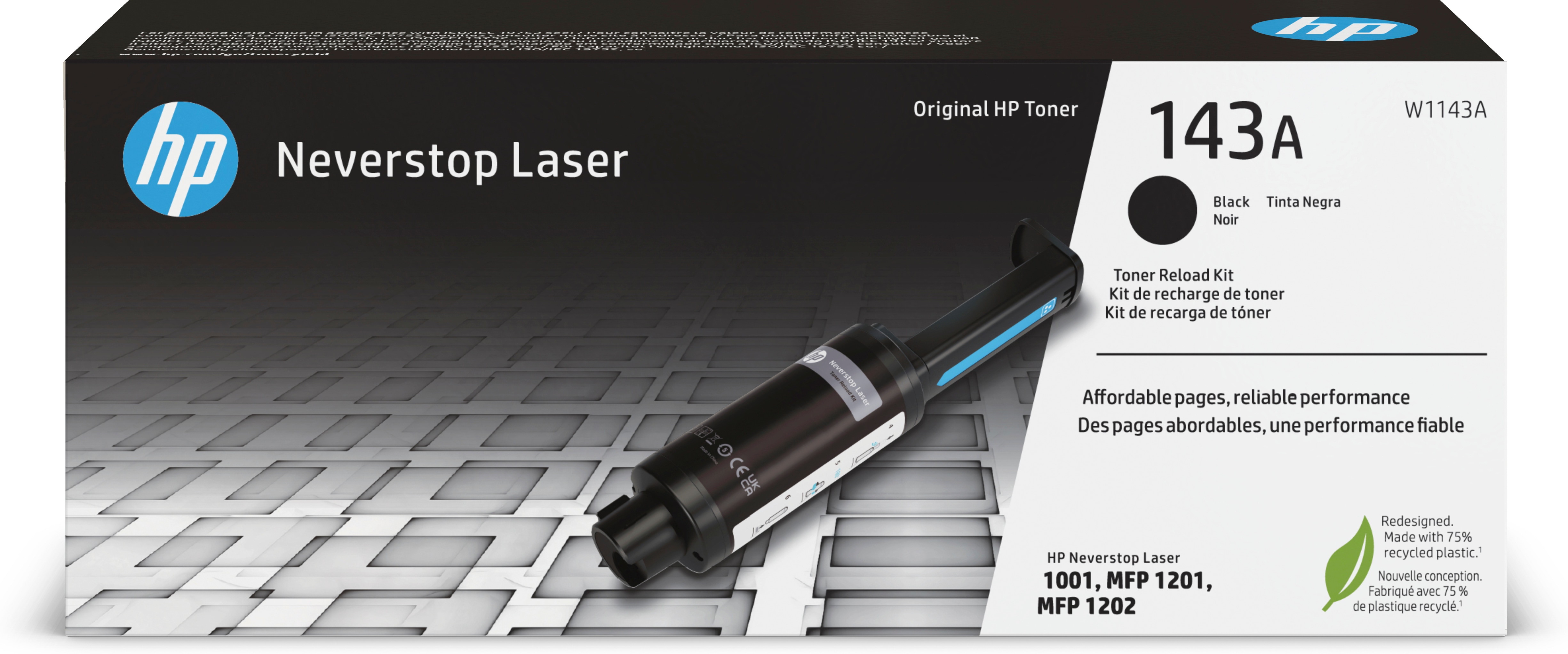 Hp Toner Svart Reload 143a 2.5k - Neverstop
