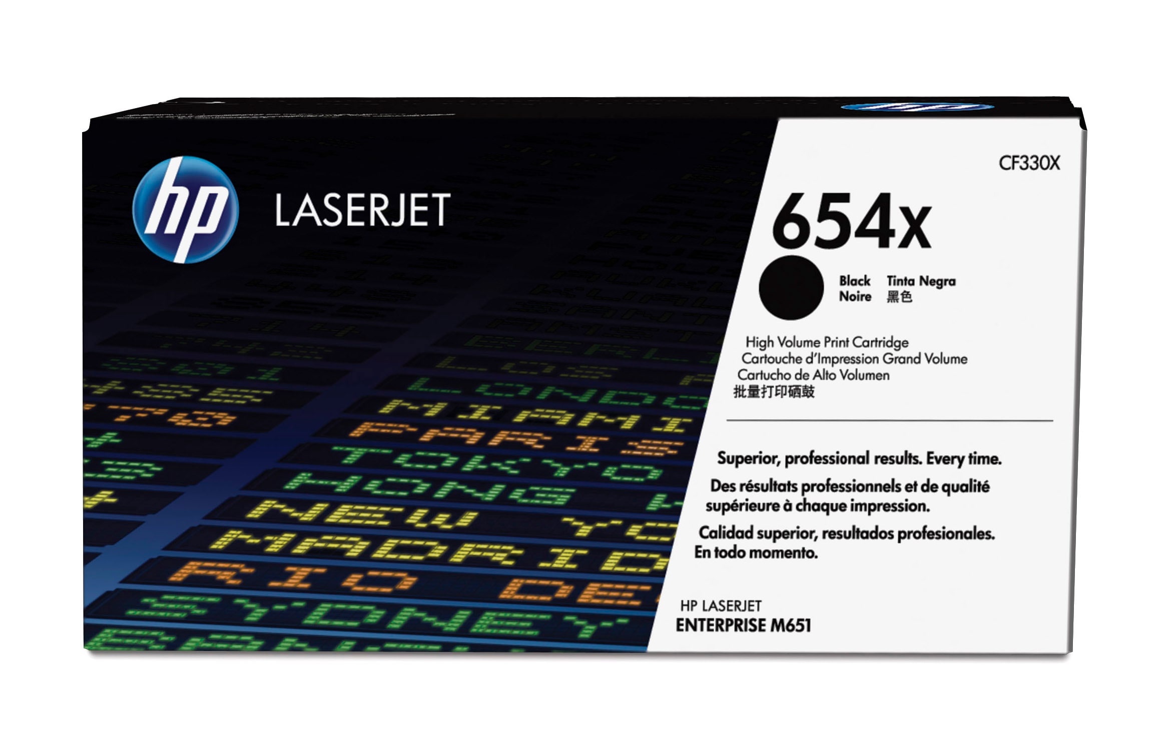 HP HP 654X Tonerkassett Svart CF330X Tilsvarer: N/A