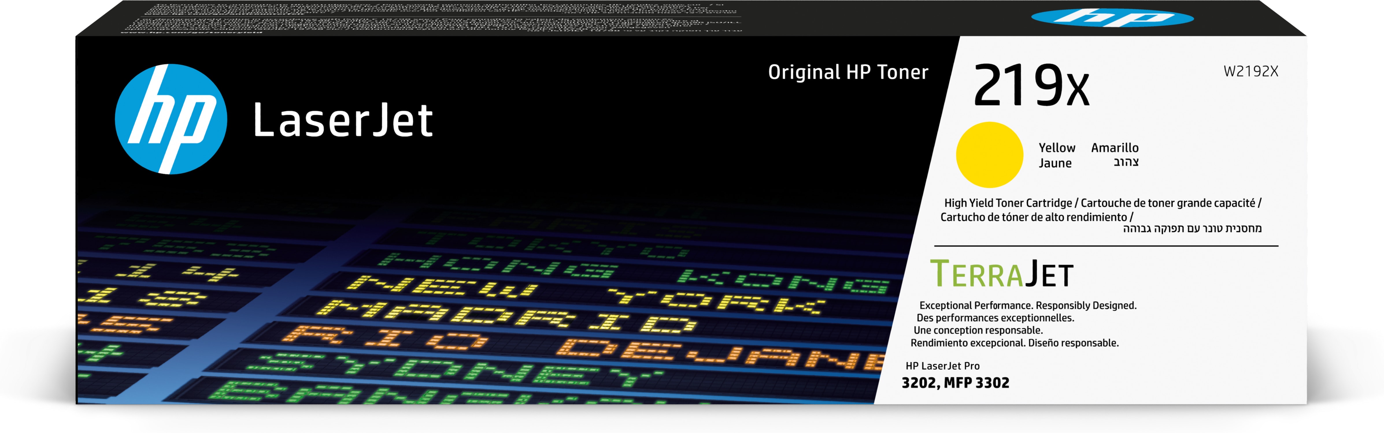 HP HP 219X Tonerkassett gul W2192X