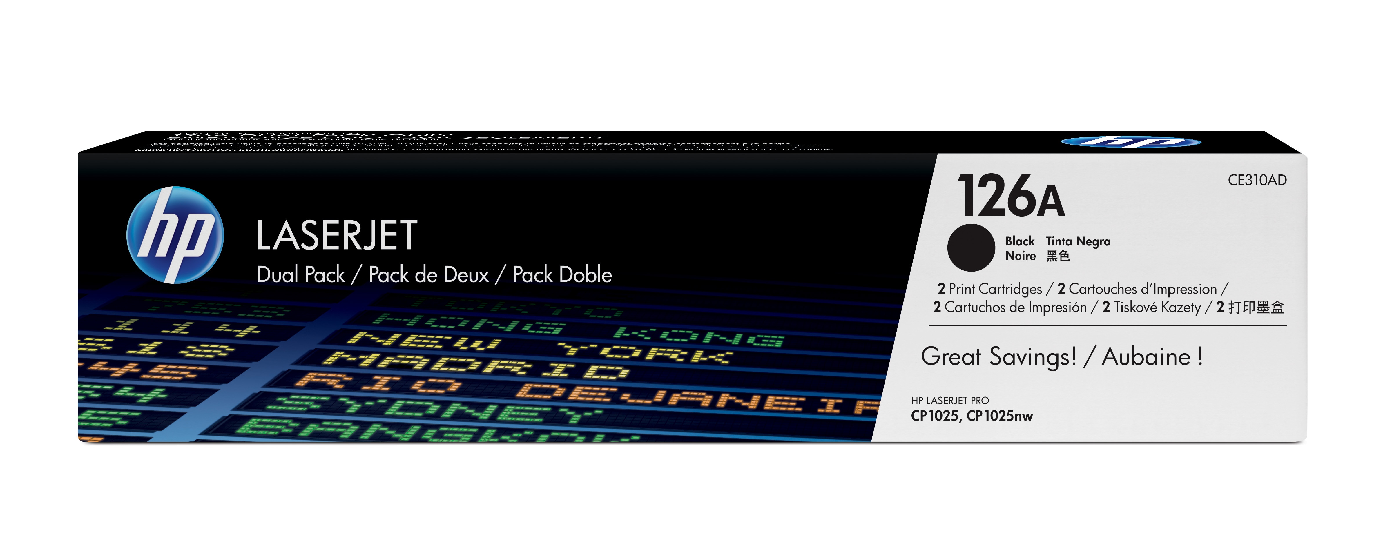 Hp Toner Svart 1.2k - Ce310ad 2-pack