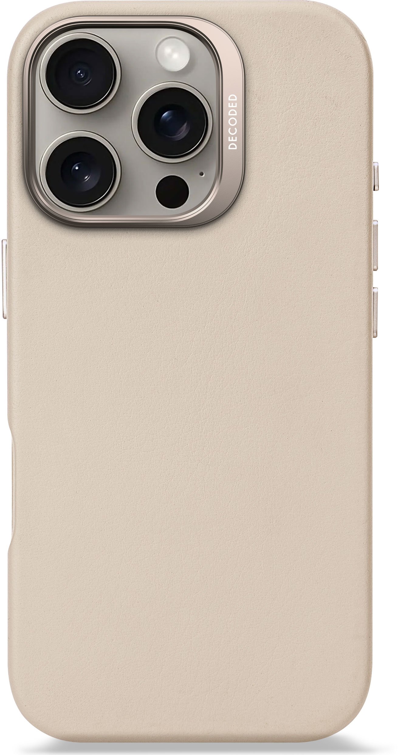 Decoded Leather Backcover Iphone 16 Pro Beige