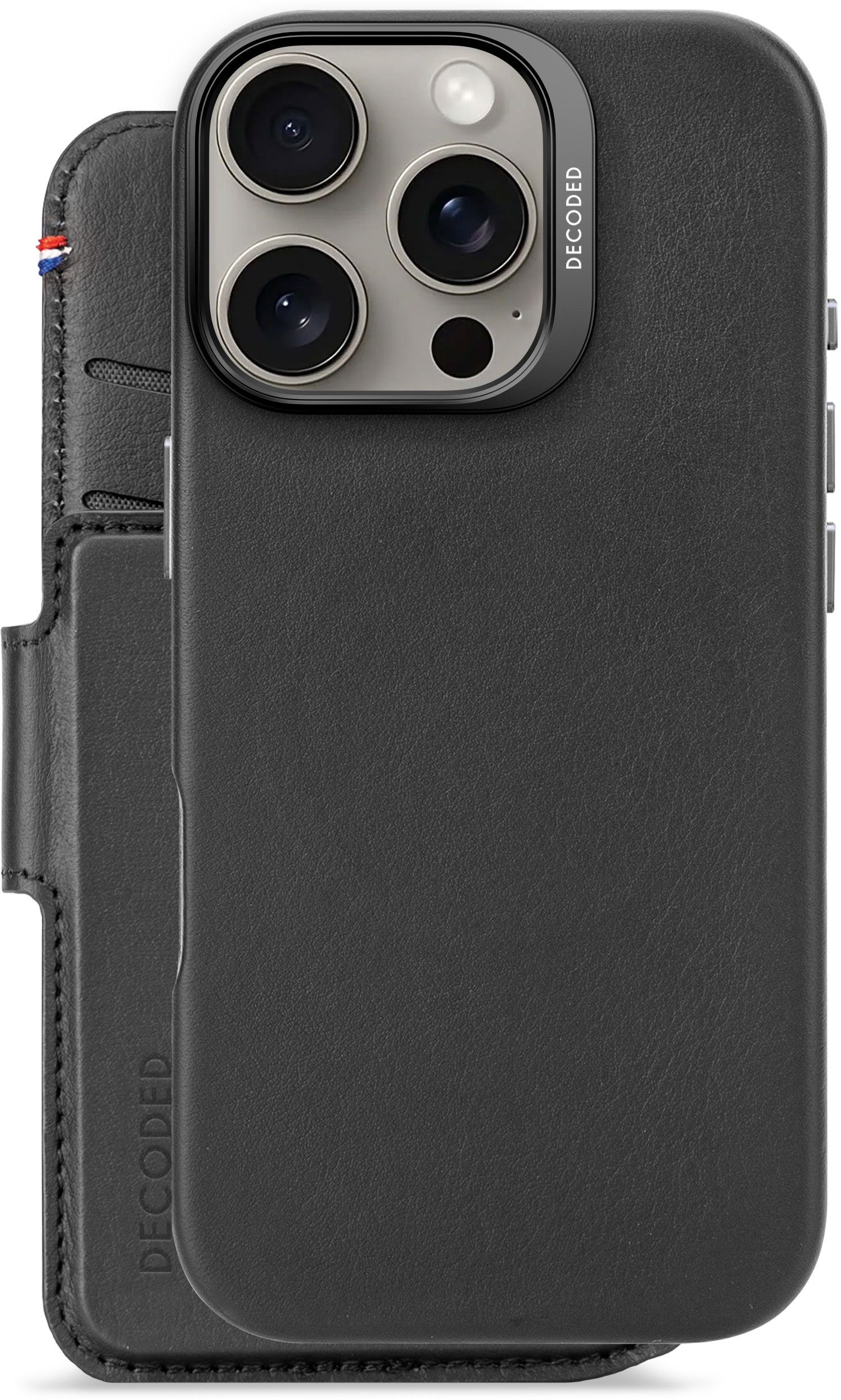 Decoded Detachable Wallet (iPhone 16 Pro) - Svart