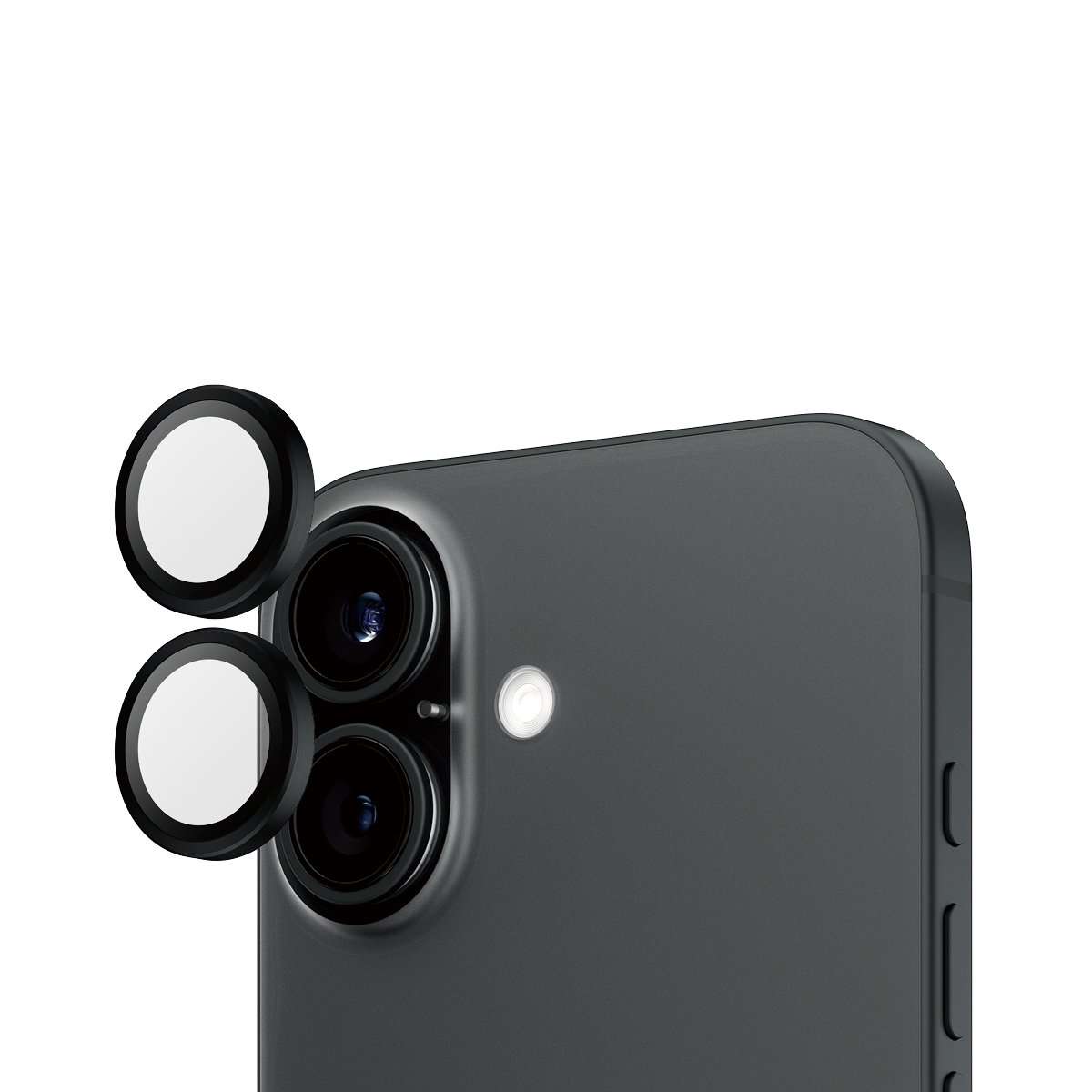 PanzerGlass Hoops - Linsebeskytter for mobiltelefon - svart - for Apple iPhone 16, 16 Plus